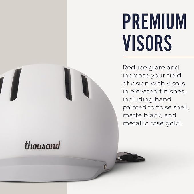Thousand Adult Bike Helmet - Chapter Collection - MIPS Technology (Metro White, Large)
