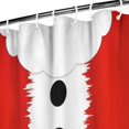 thumbnail image 3 of Red Christmas Santa Costume Pattern Shower Curtain 36"x72" ,Bathroom Decorative Shower Curtains Set with 12 Hooks,Modern Waterproof Washable Shower Curtain, 3 of 6