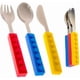 thumbnail image 1 of Juego de 3 cubiertos entrelazados para niños, tenedor y cuchara para niños pequeños, 1 of 3