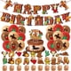 thumbnail image 1 of Set de decoración para fiestas con temática vaquera occidental, 12 piezas, con globos, 1 of 1