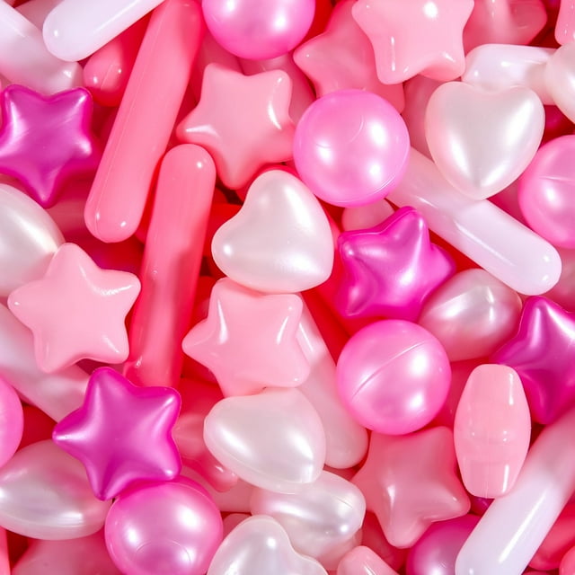 Bolas de piscina de pelotas STARBOLO Perla Estrella Corazón 500 unidades para niños pequeños