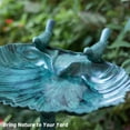 thumbnail image 3 of Caroeas Bird Baths Large Pedestal Copper Bird Bath with Bowl and Stand, Vintage Decor, Copper Green, 3 of 5