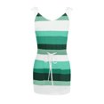 thumbnail image 4 of Kcodviy Robe de Plage pour Femme Robe Maxi à Rayures Été Sans Manches Dos Nu Camisole Plage Robes de Cocktail pour Femmes Été Mini, 4 of 4