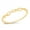 Yellow Gold-Tone, variant on Sterling Silver Half Way Twisted Band Ring Size 3