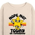 thumbnail image 3 of Instant Message - Not Today Or Tomorrow - Women's Lightweight Terry Long Sleeve Shirt, 3 of 6