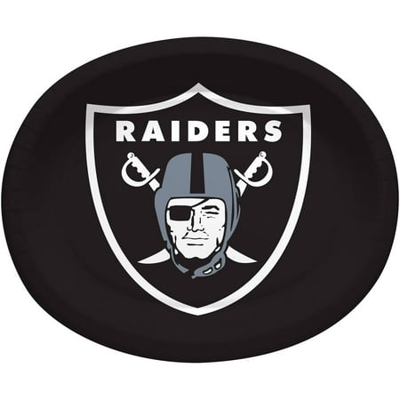 - Oakland Raiders Oval Platters, 8-Pack