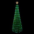 thumbnail image 2 of Northlight 6' Green Color Changing Multiple Function Pop Up Artificial Outdoor Christmas Tree, 2 of 7