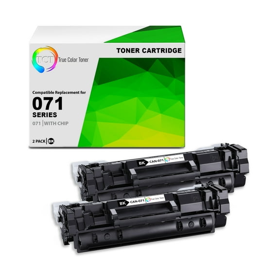 TCT 071 Toner Cartridge 2 Pack - Premium Compatible Replacement for Canon 071 5645C001