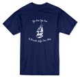 thumbnail image 1 of "Yo Ho Yo Ho, A Pirate Life For Me" Funny Pirate Lover Quote Men's Navy T-shirt, 1 of 1