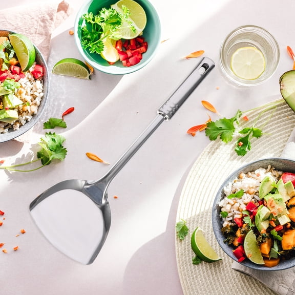 Tineasur 7-Piece Stainless Steel Kitchen Utensil Set with Convenient Hanging Design for Organized and Easy Storage