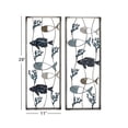 thumbnail image 3 of DecMode Blue Metal Fish Wall Decor (2 Count), 3 of 7