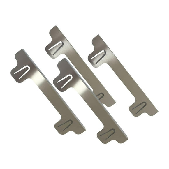 4x cubiertas para estufas, relleno de espacio para gabinetes, cubierta de acero inoxidable para encimeras de cocina, cubierta para juntas de estufas estilo D