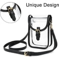 thumbnail image 6 of Small Clear Purse for Women Stadium, Clear Crossbody Cell Phone Purse Bag for Concerts, Sporting Event, 6 of 6