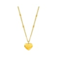 thumbnail image 5 of Collar de amor para mujer, cadena de clavícula de verano, temperamento simple, collar de lujo ligero, corazón de melocotón, joyería de acero de titanio, 5 of 5