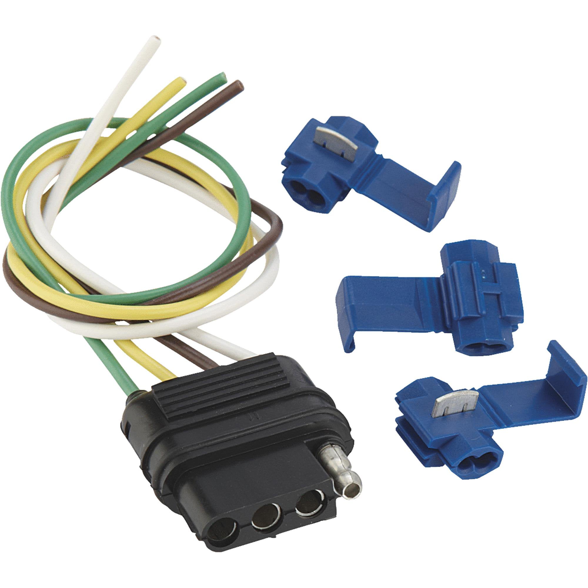 4 Flat Vehicle Side Wiring Connector - Walmart.com - Walmart.com