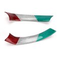 thumbnail image 3 of Volante Giulia de fibra de carbono de 3 colores, 2 piezas de embellecedor para volante de coche de repuesto de fibra de carbono de 3 colores para Romeo Giulia 2017-2019, 3 of 5