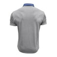 thumbnail image 5 of Sopiago Mens Golf Polo Zipper Polo Shirt Casual Knit Short Sleeve Polo T Shirt Classic Fit Shirts Grey,L, 5 of 7
