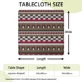 thumbnail image 2 of All-Purpose Bohemian Tablecloth 34x34, Floral Square Cover with Elastic Edge for Patio Kitchen and Dining Room Table, 2 of 6