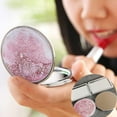 thumbnail image 6 of LINLIN 2 Pcs Compact Mirror, Mini Circles and Squares Female Folding Mirror Metal Pocket Double-sided Magnifying Small Handbag Travel Purse Mirror for Mum Girl Student Birthday Gift, 6 of 7