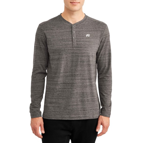 Russell Russell Exclusive Men's and Big Men's Long Sleeve Henley, up