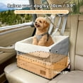 thumbnail image 2 of Dog Car  for Small Dogs – Patented Safety Buckle Booster with Leash, Travel   to 35 lbs,, 2 of 8