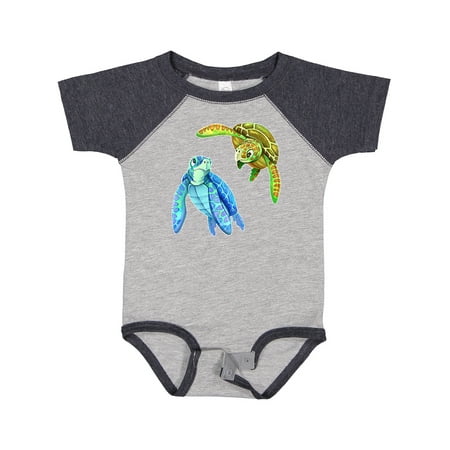 

Inktastic Sea Turtles Swimming Together Gift Baby Boy or Baby Girl Bodysuit