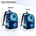thumbnail image 3 of Naloa Blue Yin And Yang Canvas Backpack for Men Women Rucksack Casual Travel Daypack College Tote Satchel Bookbag for Teens-Small, 3 of 7