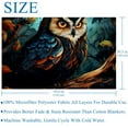 thumbnail image 5 of Owl Blankets & Throws: Soft and Warm Microfiber Throw Blanket, Printed Lightweight Sofa, Bed, Couch, Office, Camping Blanket, 5 of 6