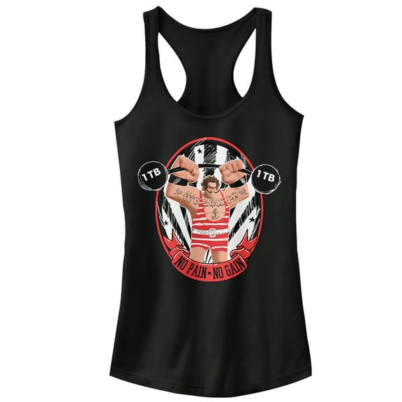 Junior's Ralph Breaks the Internet No Pain Racerback Tank Top Black Medium