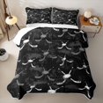 thumbnail image 2 of Homewish Kids Ice Hockey Quilt Full For Boys,Sports Theme Full Bedspread Sets,Black Gray,3-Piece, 2 of 7