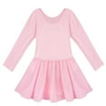 thumbnail image 4 of MSemis Kids Girls Long Sleeve Ballet Leotard with Tutu Skirts Dance Dress Ballerina Outfits, 4 of 7