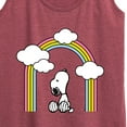 thumbnail image 3 of Peanuts - Snoopy Looking Up Rainbow - Women's Racerback Tank Top, 3 of 6