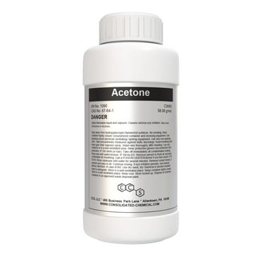 Acetone 99.9% | Premium High-Purity Solvent - 250mL (8 Fl Oz)