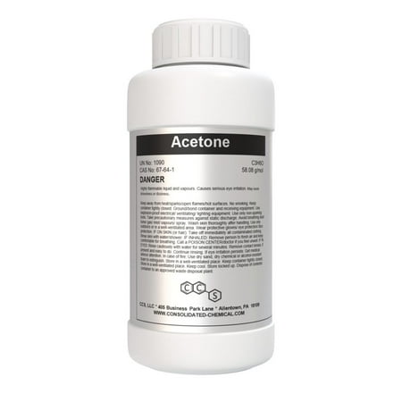 Acetone 99.9% | Premium High-Purity Solvent - 250mL (8 Fl Oz)