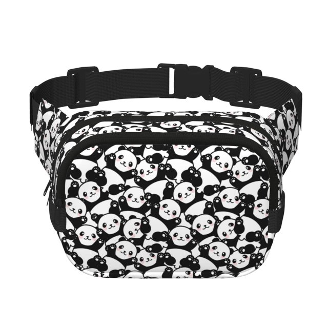Easygdp Seamless Pattern Cute Panda Fanny Packs para Mujeres y Hombres, Bolsa de Cinturón, Bolsos de Cruz para Trabajo/Correr/Senderismo