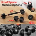 thumbnail image 4 of Set de Mancuernas Ajustables FITPLAM 4 en 1 de 20 kg Negro, 4 of 9