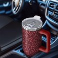 thumbnail image 6 of Leopard Print 40oz Tumbler– Stainless Steel Insulated Tumbler with Handle and Straw, Large Capacity Travel Cup for Hot & Cold Drinks, 6 of 6