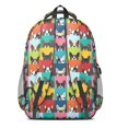 thumbnail image 3 of Boston Terrier Backpack for School,Cute School Bag,Schoolbag with Adjustable Shoulder Straps & Padded Back,16.9 Inch, 3 of 5
