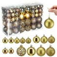 thumbnail image 1 of IFANTNG 100 bolas decorativas para árbol de Navidad, colores surtidos, suministros para decoración navideña., 1 of 7