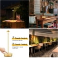 thumbnail image 5 of Cordless Table Lamp, Rechargeable Led Desk Lamp 6000mAh Battery Operated Lamp, 3 Colors Stepless Dimming Waterproof Portable Lamp for Indoor/Outdoor (Gold), 5 of 9