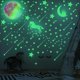 thumbnail image 4 of 296 piezas (luz verde) estrellas que brillan en la oscuridad, puntos luminosos adhesivos fluorescentes, pegatinas fluorescentes en tono cielo estrellado, estrellas que brillan en la oscuridad para el, 4 of 4