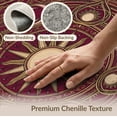 thumbnail image 6 of ODIKA 8'x10' Washable Area Rug Non-Shedding, Easy Care, Pink Boho Maximalist Interlocking Rings Symmetrical Border Retro for King Size Bedroom Under Bed, Master Suite, 6 of 7