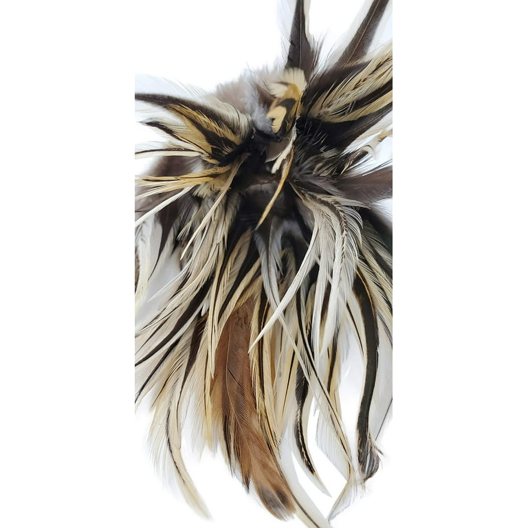 Creative Angler Saddle Hackle Fly Tying Materials - Natural