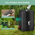 thumbnail image 2 of 53 Gallon Collapsible Rain Barrel - Portable Rainwater Collection System with Spigots, Filter & Overflow Kits, 2 of 6