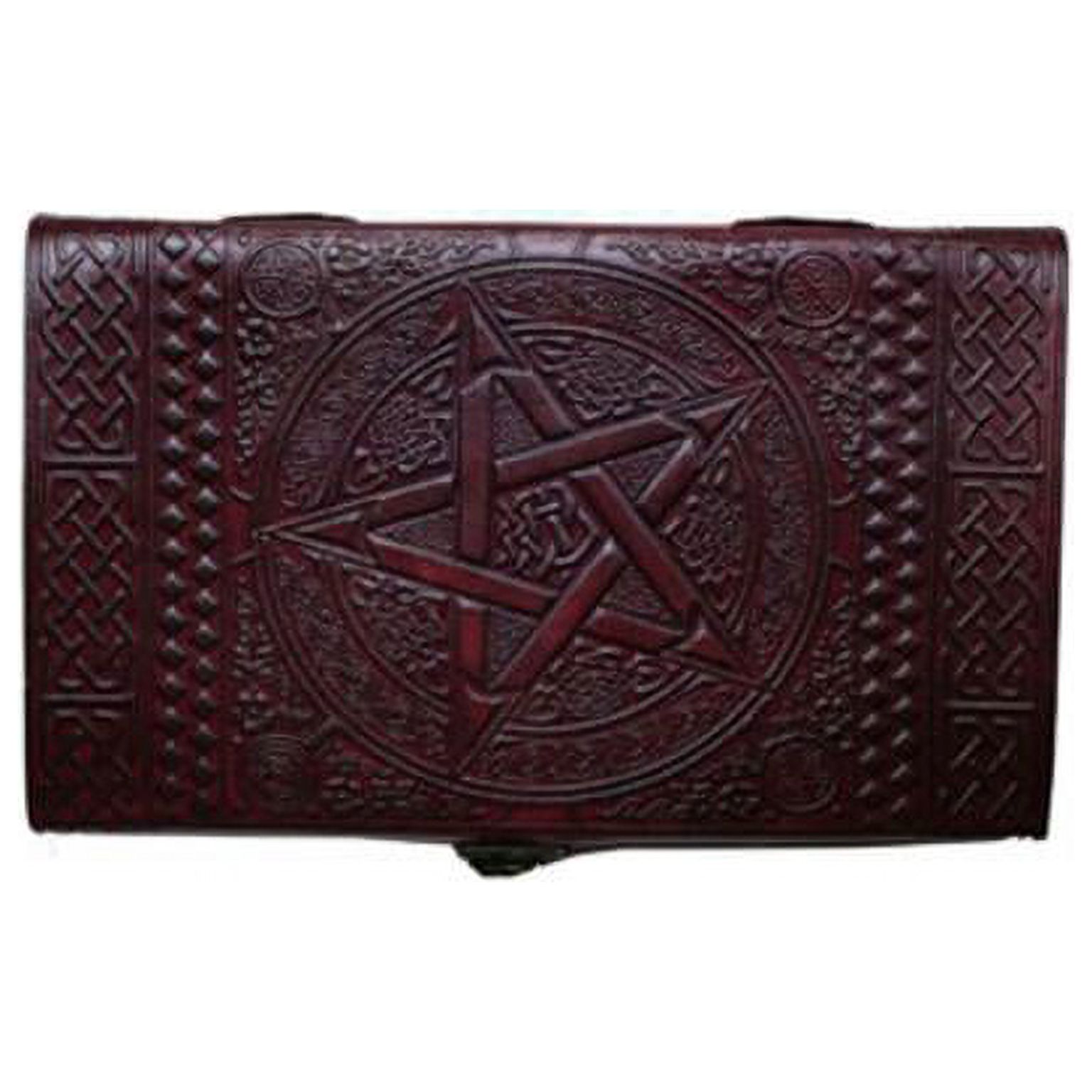 6x8 Personalized Leather Journal - Star Design Travel Leather Journal Writing Pad Sketchbook .
