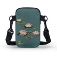 thumbnail image 2 of HELLHERO Water Lilies Women Messenger Bag Polyester with Zipper Crossbody Sling Bags for Travel Daily Use, 2 of 10