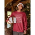 thumbnail image 2 of Dunder Mifflin Christmas Pattern Sweatshirt Men The Office, Male 3X-Large, 2 of 4