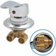 thumbnail image 1 of Carivent Cabina de ducha monomando Grifo de ducha de latón Desviador de salida Grifo mezclador de ducha cromado Conector G1/2" Mezclador de ducha de agua fría y caliente para baño ACTIVE Biensenido a ACTIVE, 1 of 5