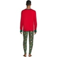 thumbnail image 4 of Jolly Jammies Men's Gingerbread Holiday Matching Family Pajamas Set, 2-Piece, Sizes S-2XL, 4 of 6