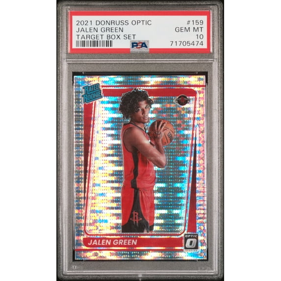 Jalen Green Rockets 2021 Donruss Optic Pulsar Prizm Rookie Card #159 PSA 10 Gem
